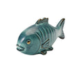 **Figurine de poisson en céramique émaillée**
